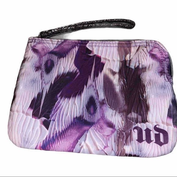 Urban Decay UD Purple Feather Makeup Bag - Picture 1 of 4